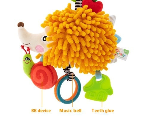 Baby Music Pulling Bell Doll Stroller Pendant Car Safety Seat Comfort Toy