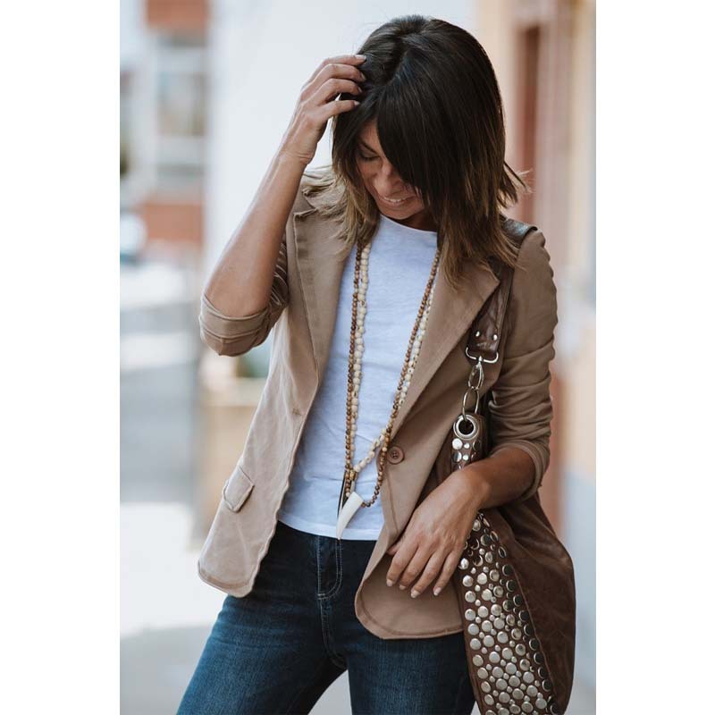 Lapel One Button Fashion Small Suit Ladies