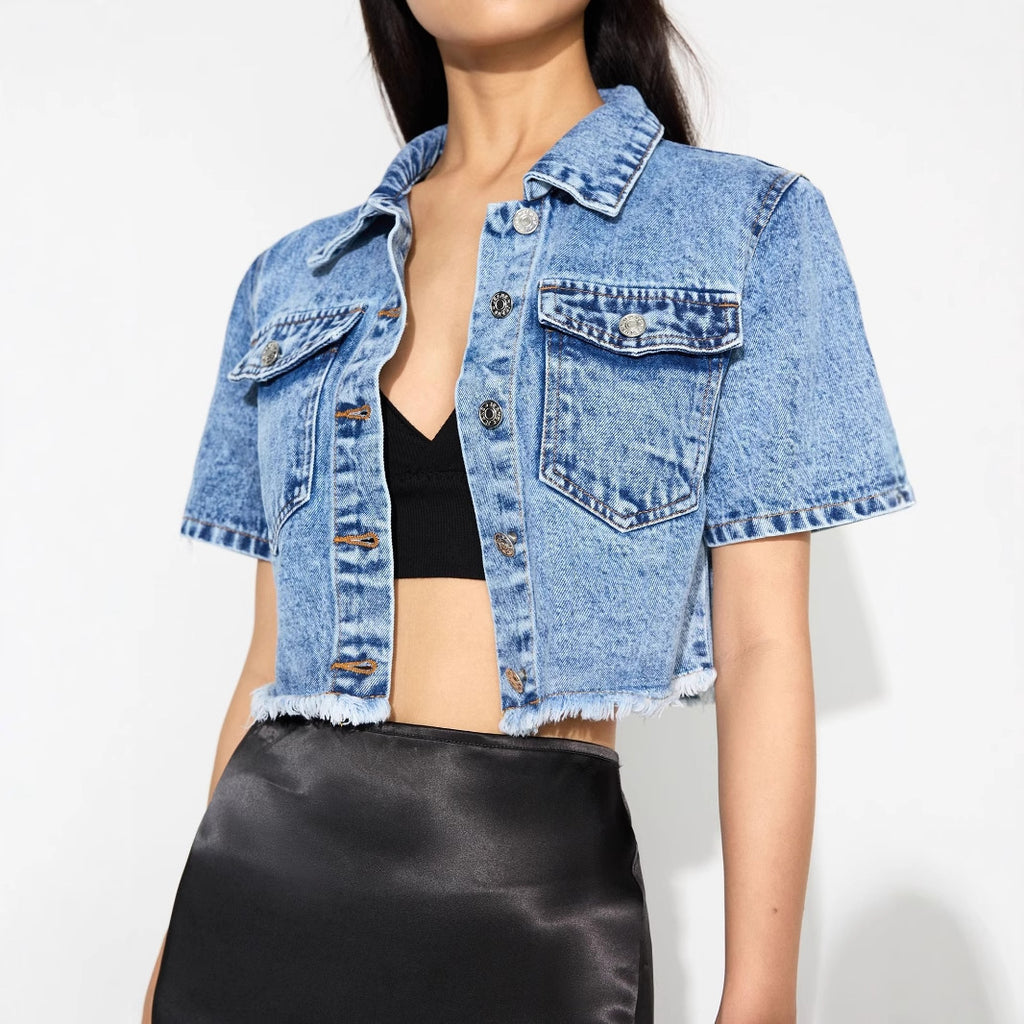 Casual Versatile Slimming Coat Denim Women's Wear Coat