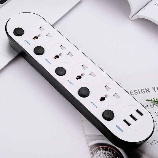 Multi-switch European Standard American Standard British Standard USB Power Strip Socket Household Plug Board Multi-port Fast Charging