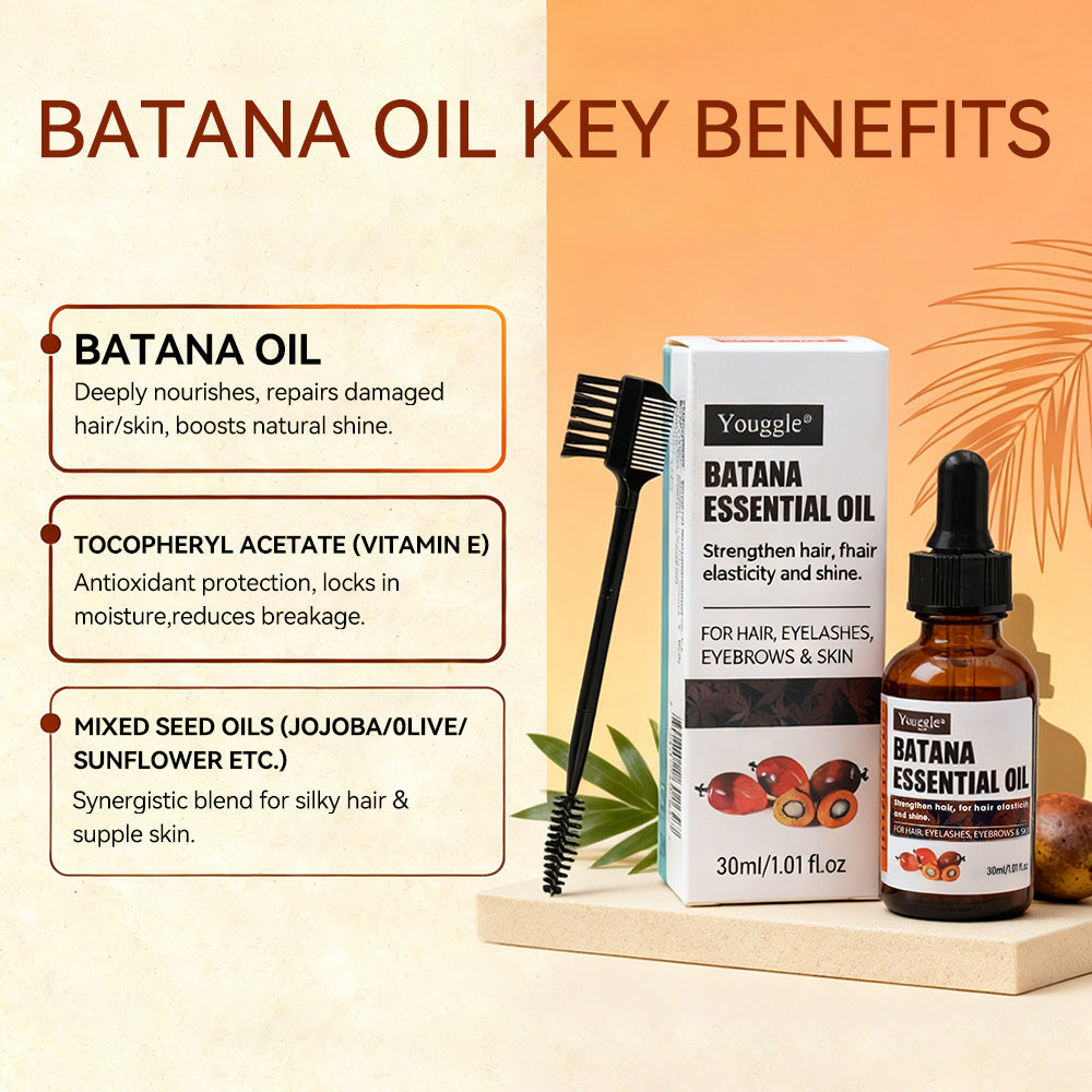 Batana Essential Oil Organic Moisturizing Repair Damaged Natural Growth Oil For Hair Strengthening Batana Oil