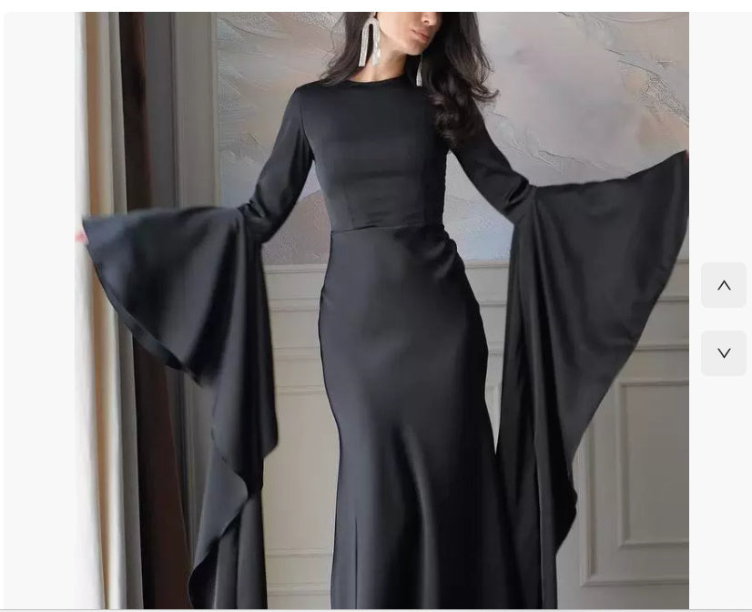 Dubai Robe Slim Fit Slimming Waist-tight Temperament Dress