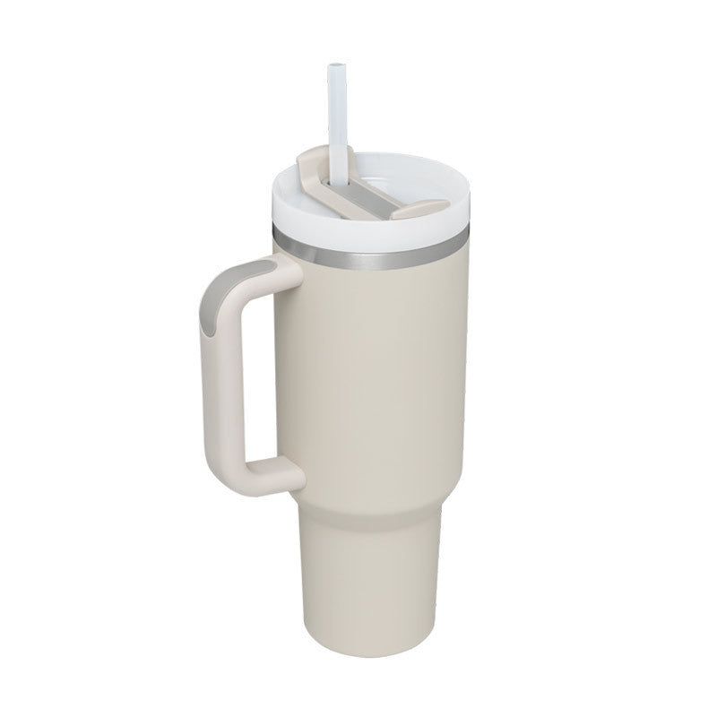 Double-wall vacuum insulated tumbler mug