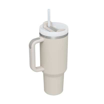 Double-wall vacuum insulated tumbler mug
