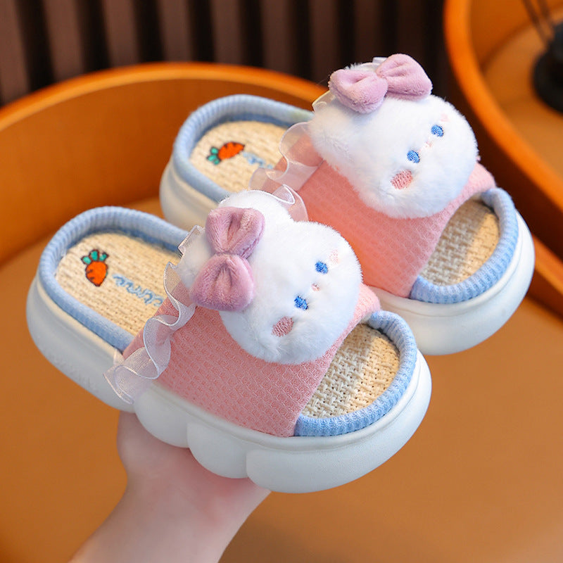 Linen Breathable Baby Cotton Linen Slippers