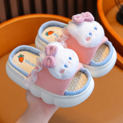 Linen Breathable Baby Cotton Linen Slippers