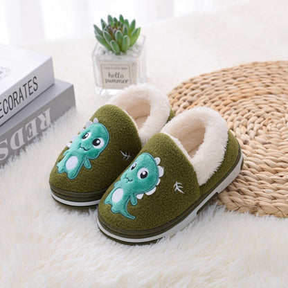 Thermal Indoor Dinosaur Plush Baby Cotton Slippers