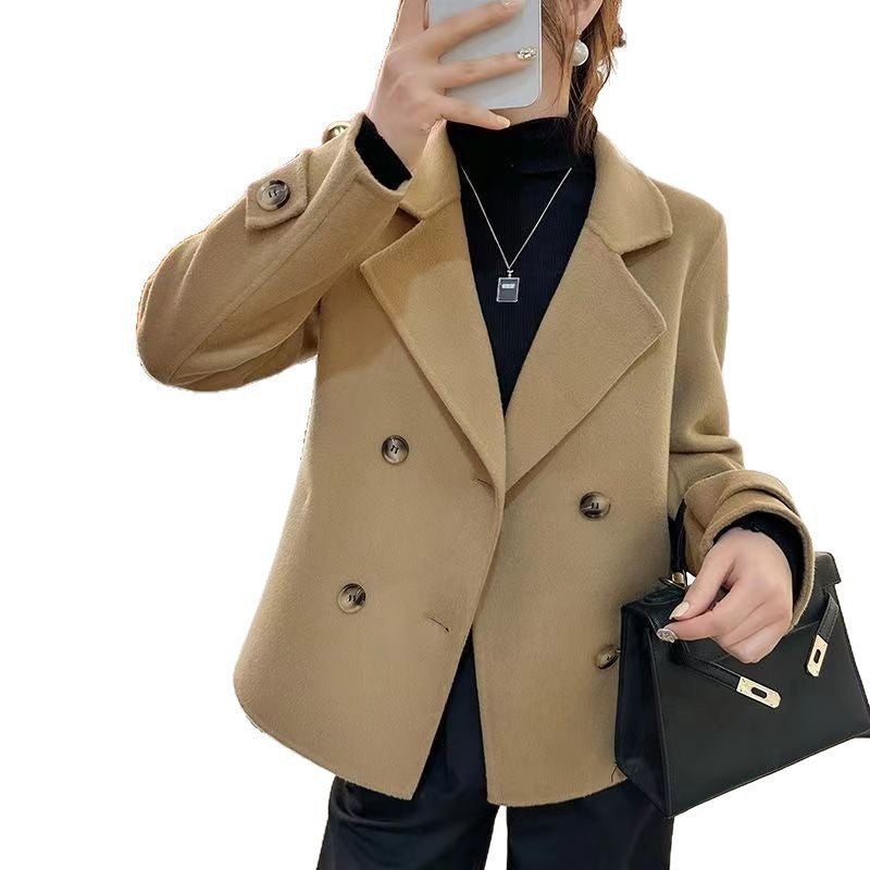 Short Handmade Fall Winter Coat Loose