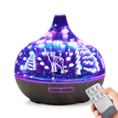 Ultrasonic Atomization 3D Glass Aroma Diffuser