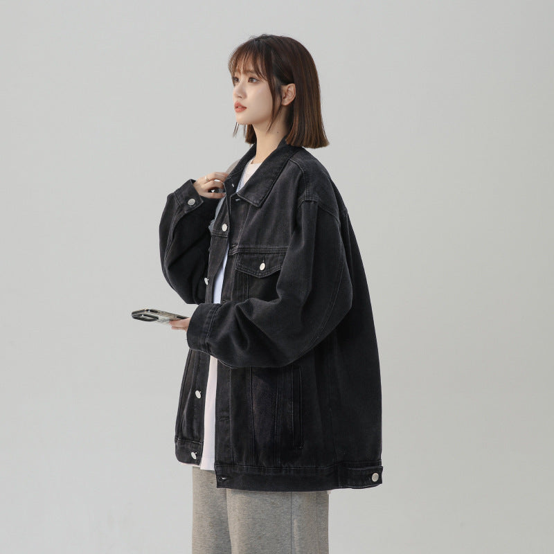 American Retro Loose Versatile Denim Jacket