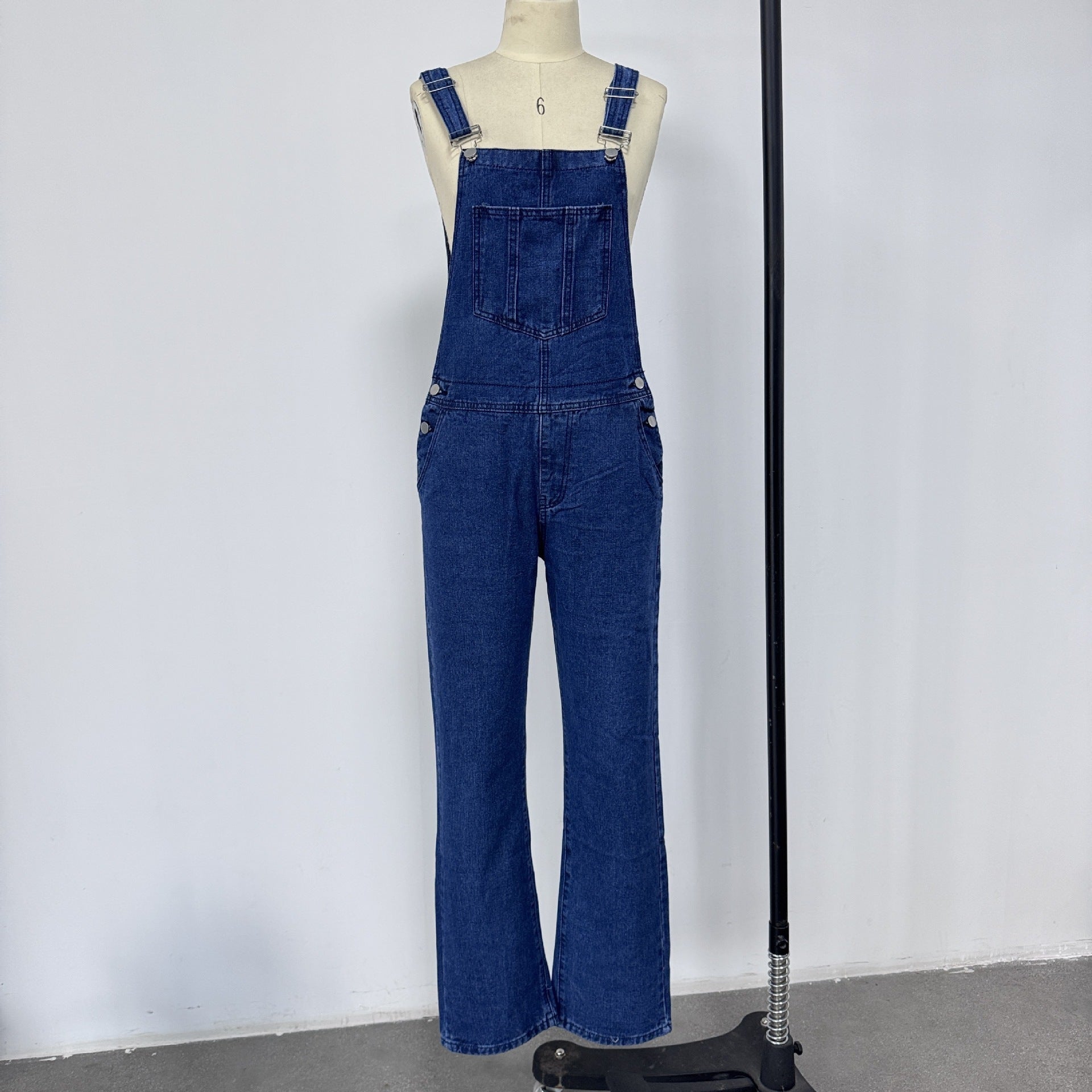 Loose Women's Denim Suspender Pants