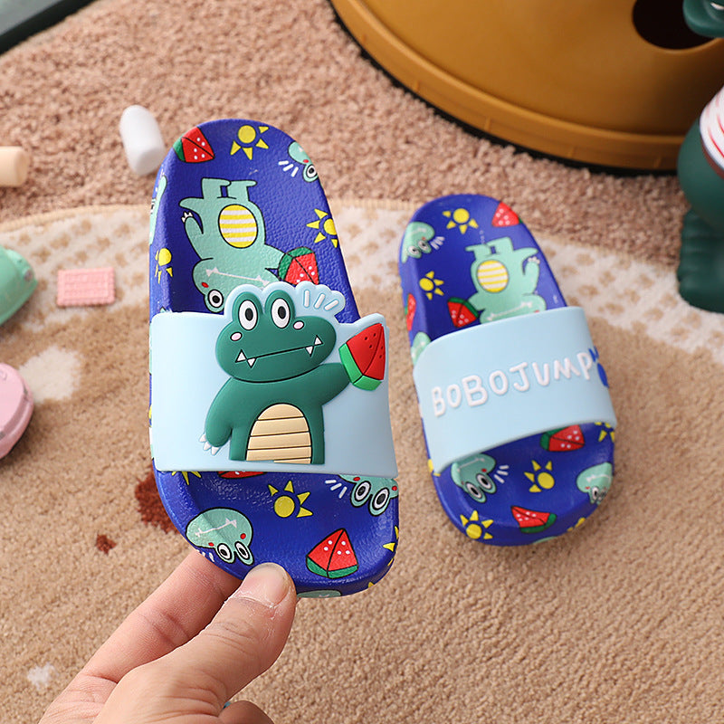 Lovely Boy And Girl Baby Slippers Rainbow
