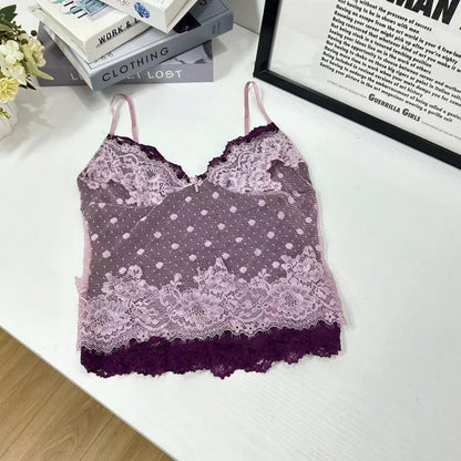 Sweet Dream Polka Dot Lace Small Sling