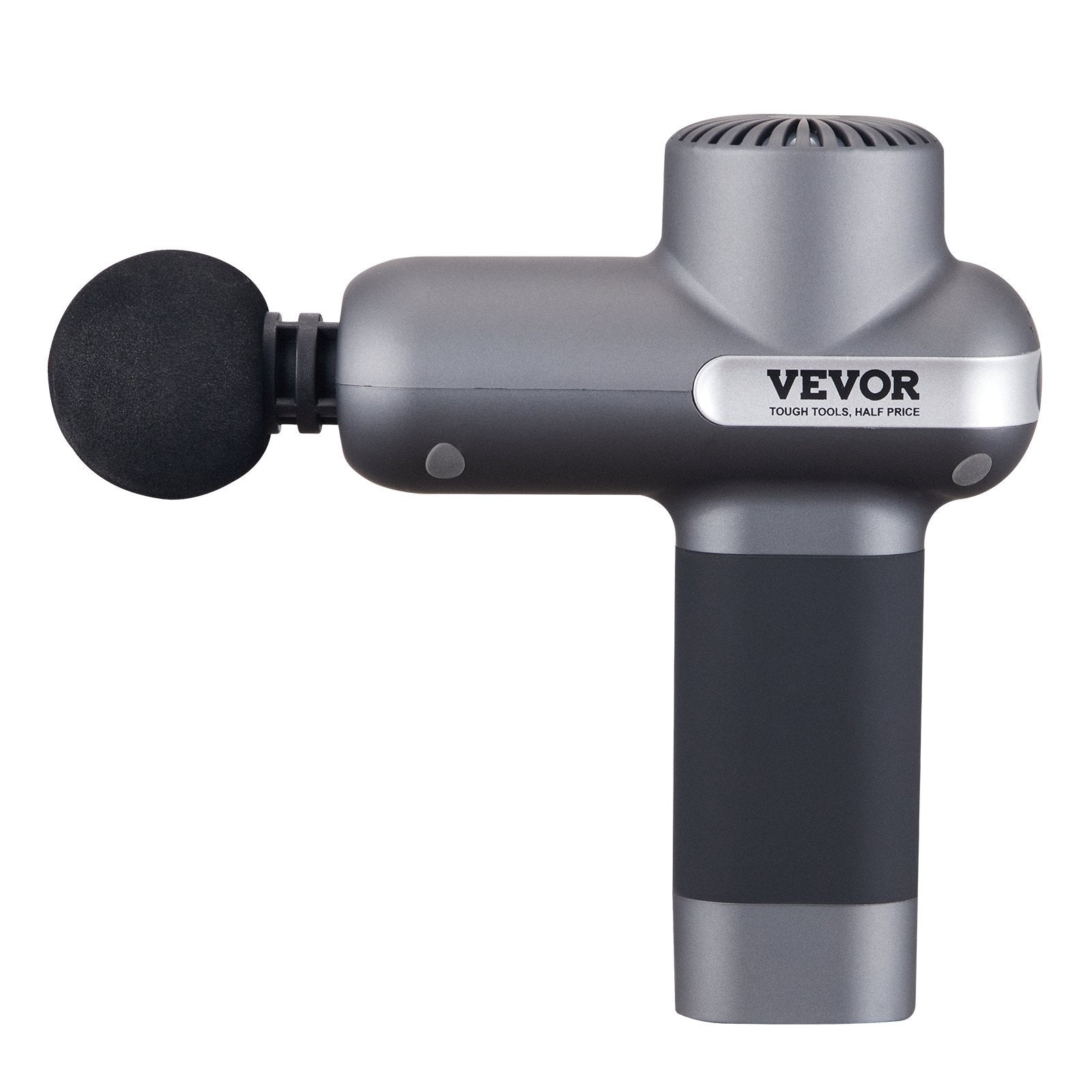 Massage gun with multiple attachment heads