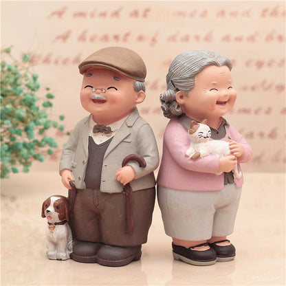 Home living room character decoration resin decoration