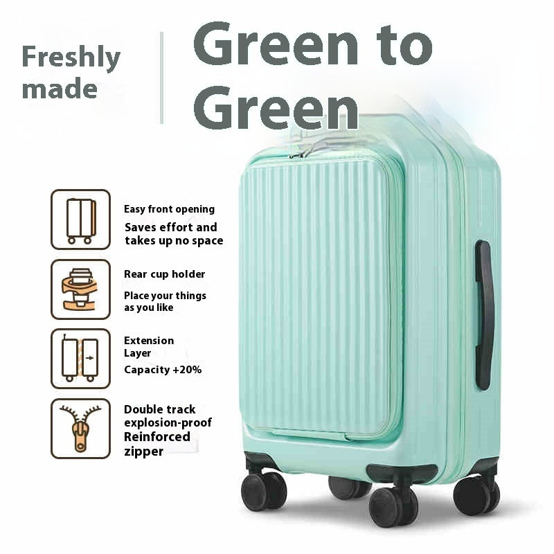 Expandable Multi Lever 20 Inch Suitcase