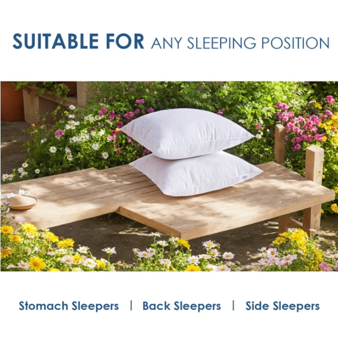 White Square Pillow With Two Bubble Bags