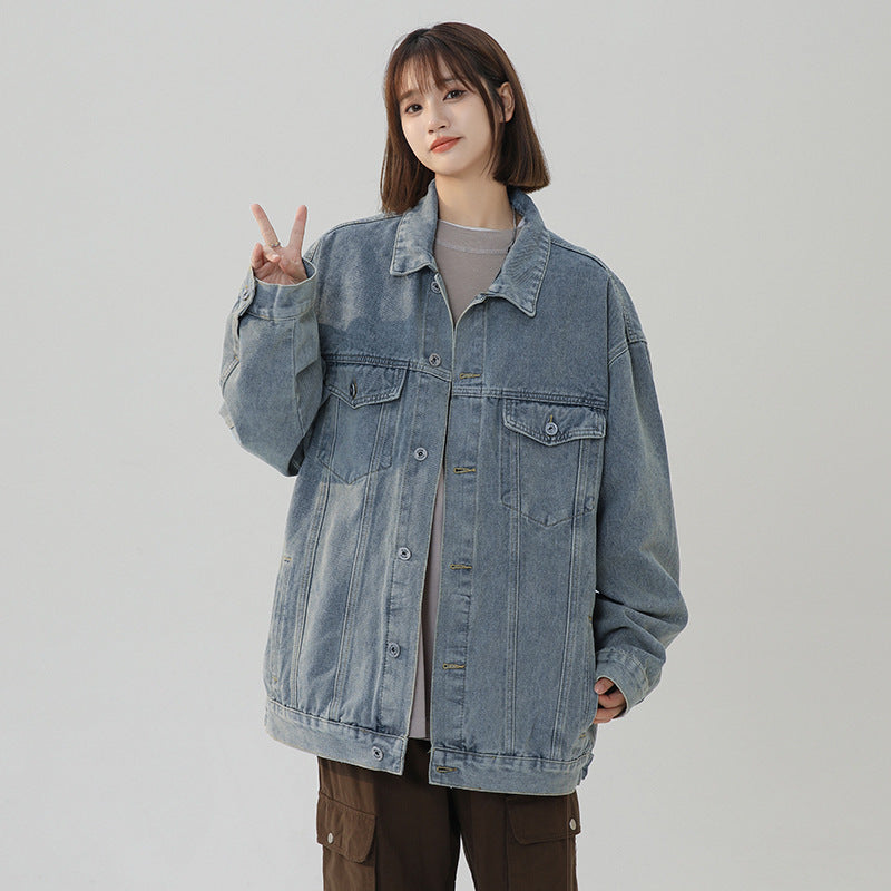 American Retro Loose Versatile Denim Jacket