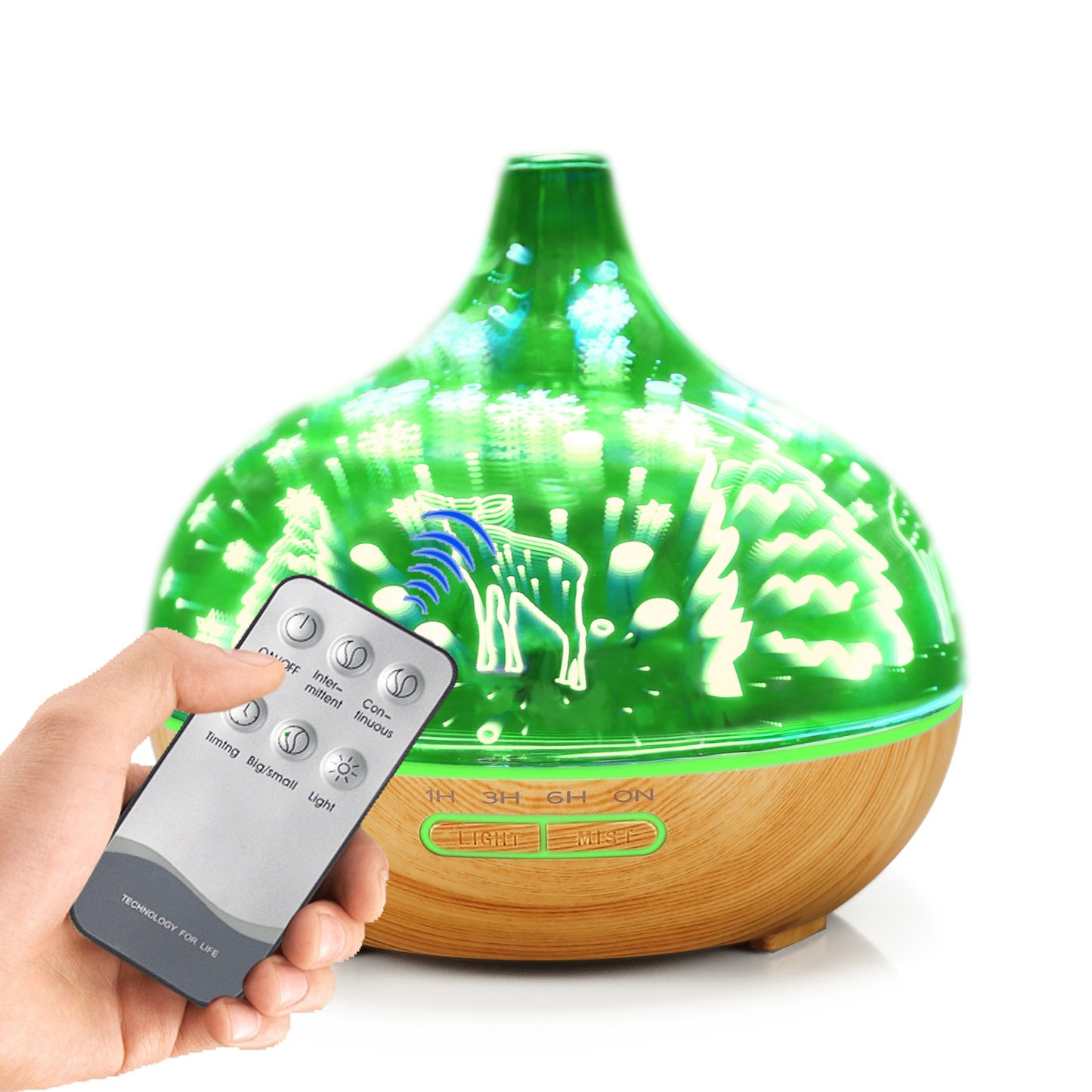 Ultrasonic Atomization 3D Glass Aroma Diffuser