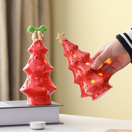 Christmas Ceramic Transparent Christmas Tree Night Light