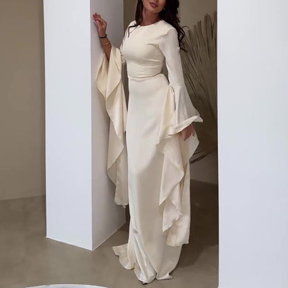 Dubai Robe Slim Fit Slimming Waist-tight Temperament Dress