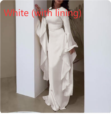 Dubai Robe Slim Fit Slimming Waist-tight Temperament Dress