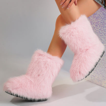 Snow Boots Middle Boots Furry Boots