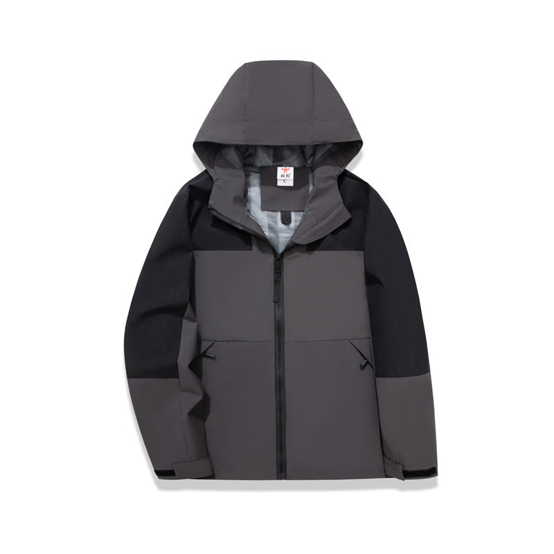 Women's Outdoor Sports Thin Hooded Work Clothes Mountaineering Clothes Windproof And Waterproof