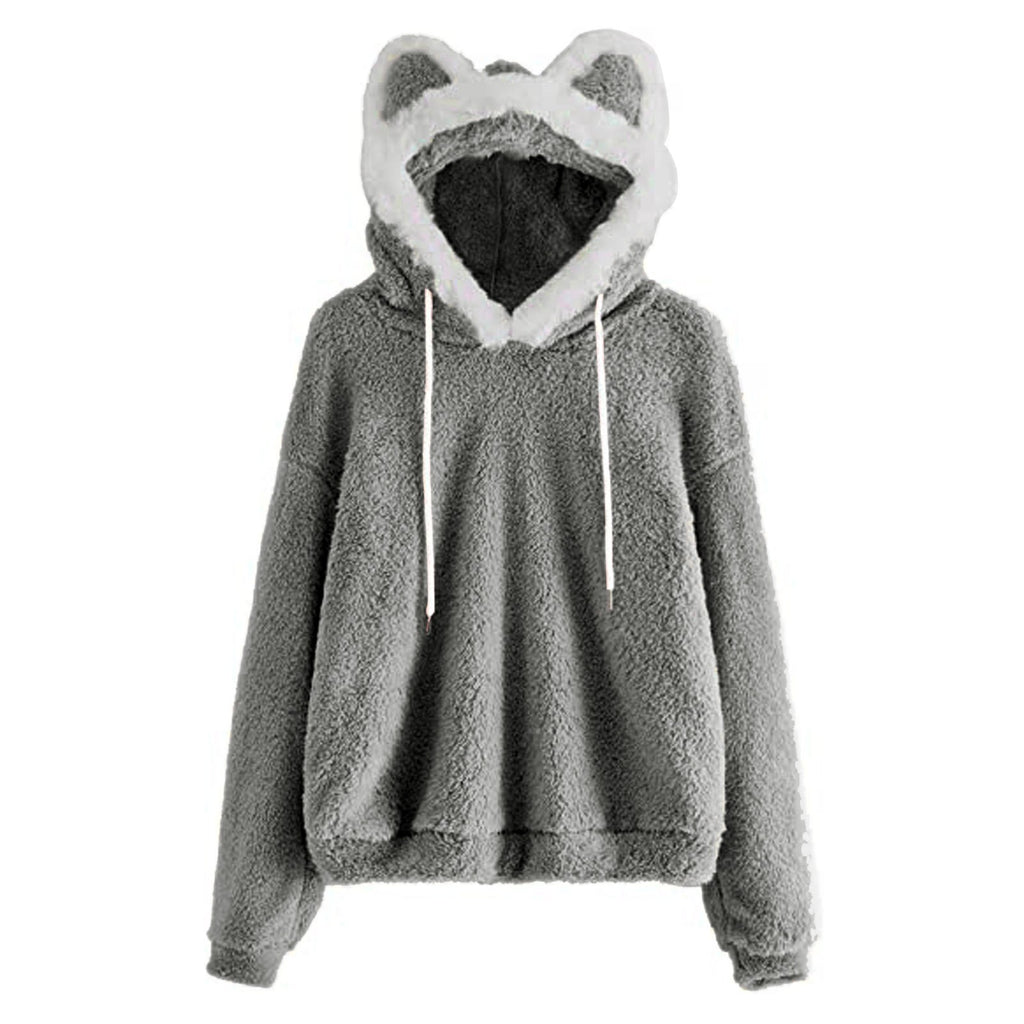 Hooded Cat Ears Loose Casual Sweater Sweater