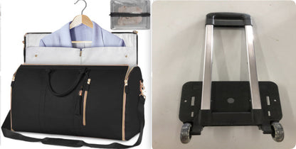 Large Capacity Trolley Travel Bag, Portable Folding Fitness Bag