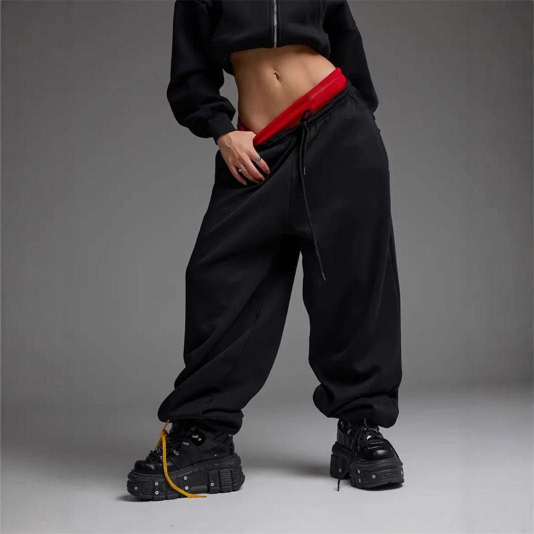 Casual Straight-leg Wide Leg Sweatpants