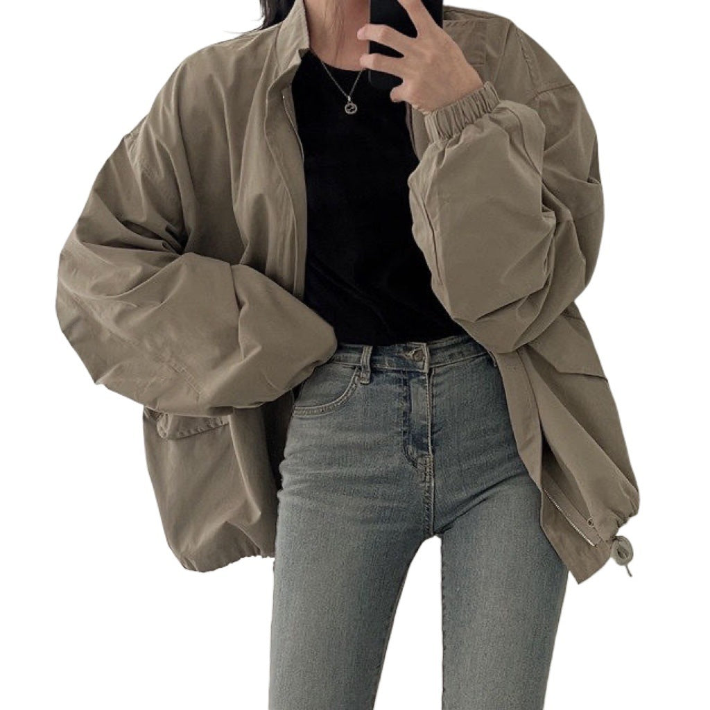 Loose Baseball Jacket Workwear Casual Jacket Women Ins Trend