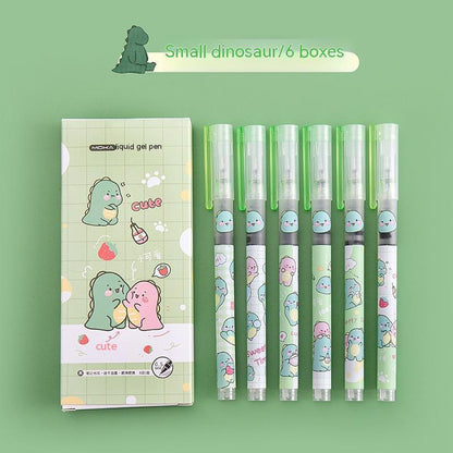 Boxed Cute Cartoon Straight-liquid Quick-drying Gel Pen