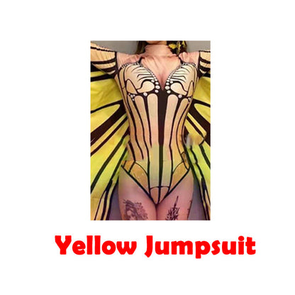 Ladies Fashion Personality Butterfly Catwalk Costumes