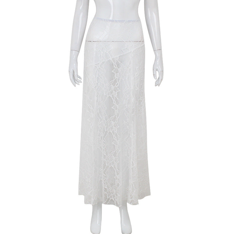 Fashion Lace Pure Color All-matching