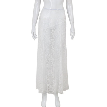 Fashion Lace Pure Color All-matching