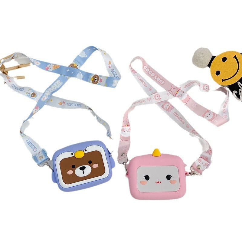 Children's Mini Cute Trendy Crossbody Silicone Bag