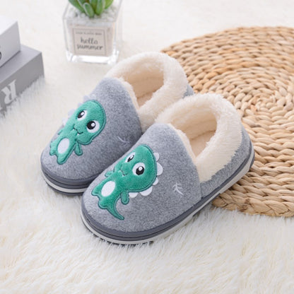 Thermal Indoor Dinosaur Plush Baby Cotton Slippers