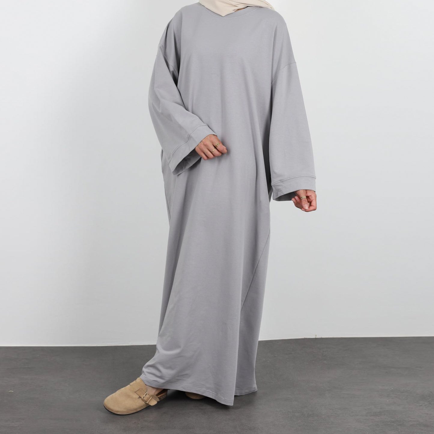 Dubai Middle East Turkey Dubai Solid Color Hoodie Dress