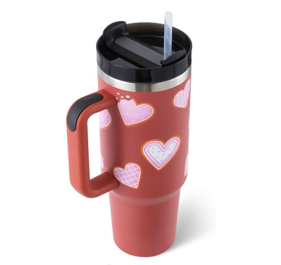 Ergonomic handle tumbler for gym or office