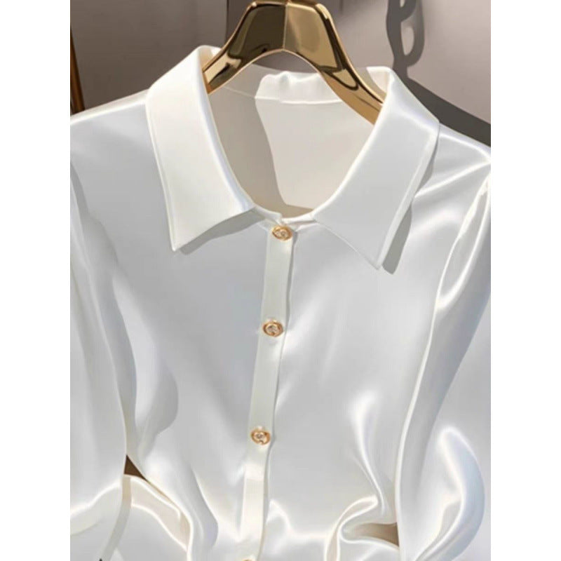 French Style Temperament Top Women's Autumn Light Luxury High-end Sense