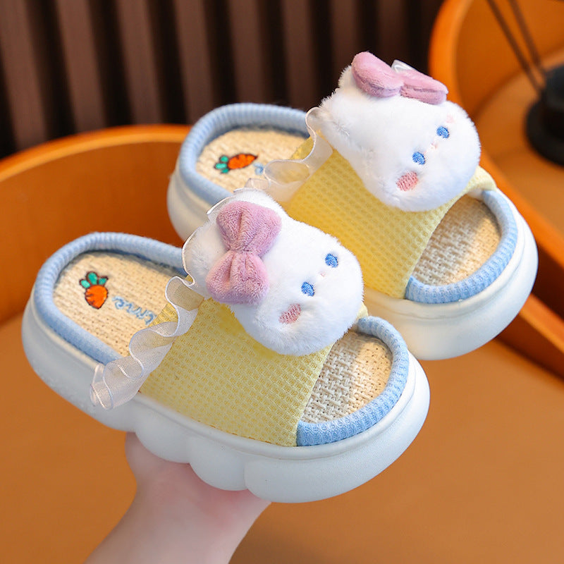 Linen Breathable Baby Cotton Linen Slippers