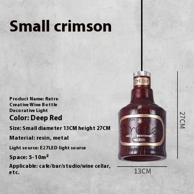 Wine Bottle Pendant Creative Lighting Personality Wine Bottle Lights