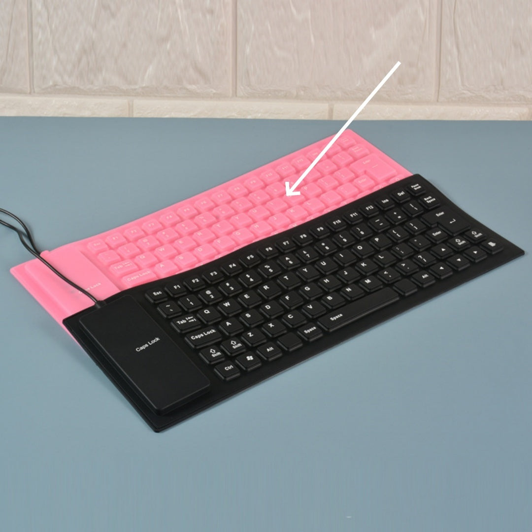85 Key Wired Silicone Mute Soft Keyboard Multi-country USB Wired Folding Waterproof Mini