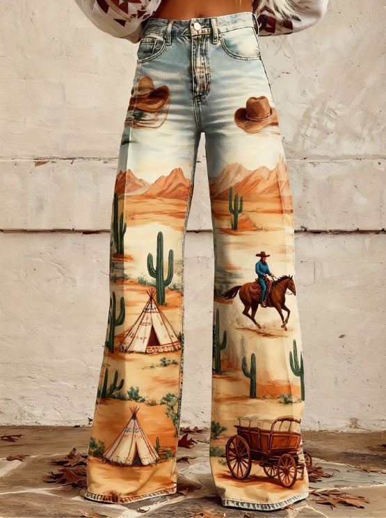 Women's Casual Pants Thin Imitation Jeans