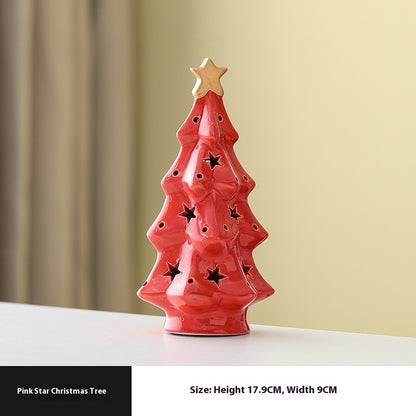 Christmas Ceramic Transparent Christmas Tree Night Light