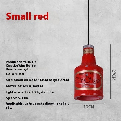 Wine Bottle Pendant Creative Lighting Personality Wine Bottle Lights