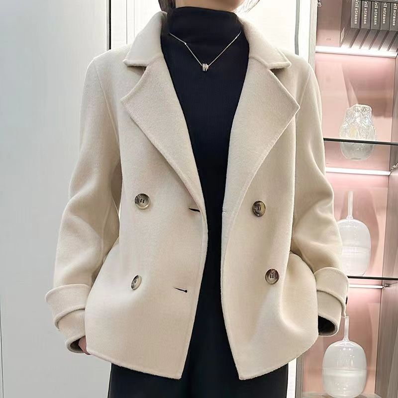 Short Handmade Fall Winter Coat Loose