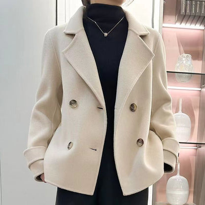 Short Handmade Fall Winter Coat Loose