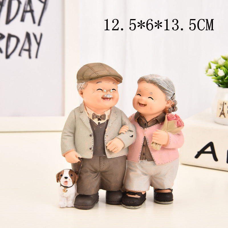 Home living room character decoration resin decoration